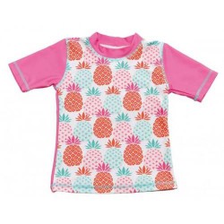 CAMISETA SWIMWEAR ROSA PIÑAS T.2