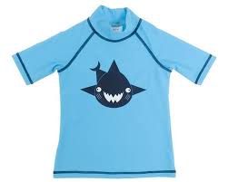 CAMISETA SWIMWEAR TURQUESA TIBURON T.4