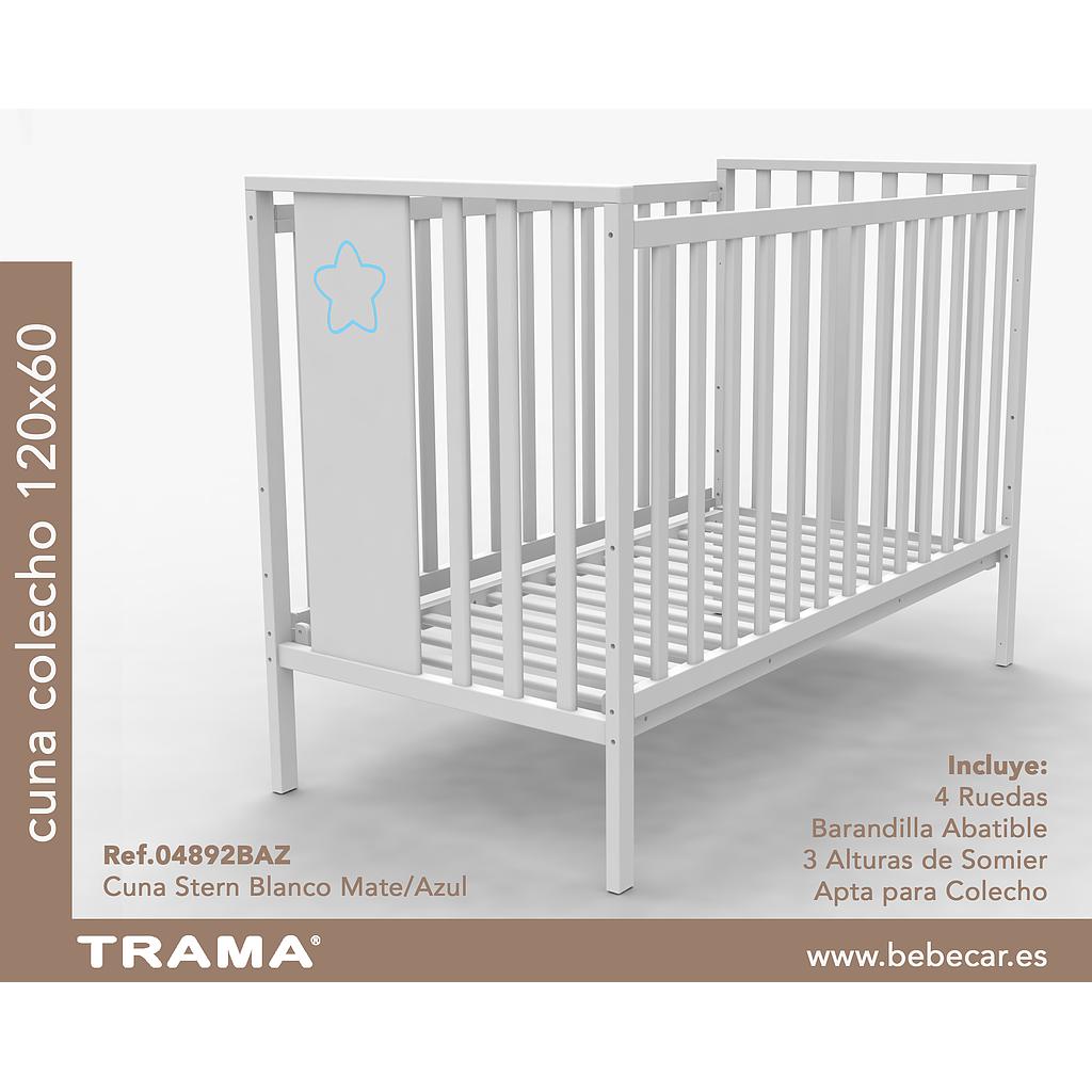 CUNA COLECHO STERN BLANCO MATE/AZUL