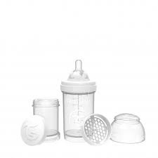 TWISTSHAKE BIBERON ANTICOL.180ML BLANCO +0M