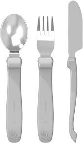 TWISTSHAKE CUBIERTOS 12M+ PASTEL GRIS