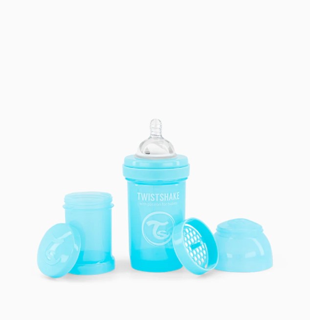 TWISTSHAKE BIBERON 180ML PASTEL AZUL +0M