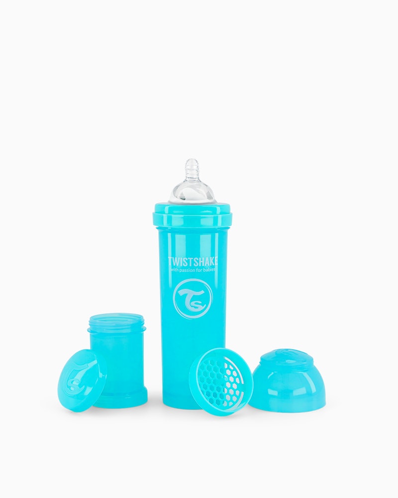 TWISTSHAKE BIBERON 330ML PASTEL AZUL