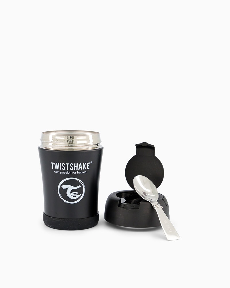 TWISTSHAKE TERMO FOOD 350ML PASTEL NEGRO