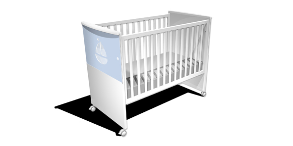 PANEL MADERA MOD.61 CELESTE 44.5X67CM