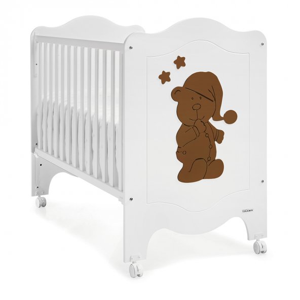 CUNA COLECHO 120X60 SLEEPY BEAR BCO/CHOC