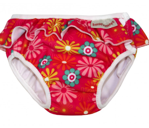 BAÑADOR PAÑAL ROSA HIPPIE T.M