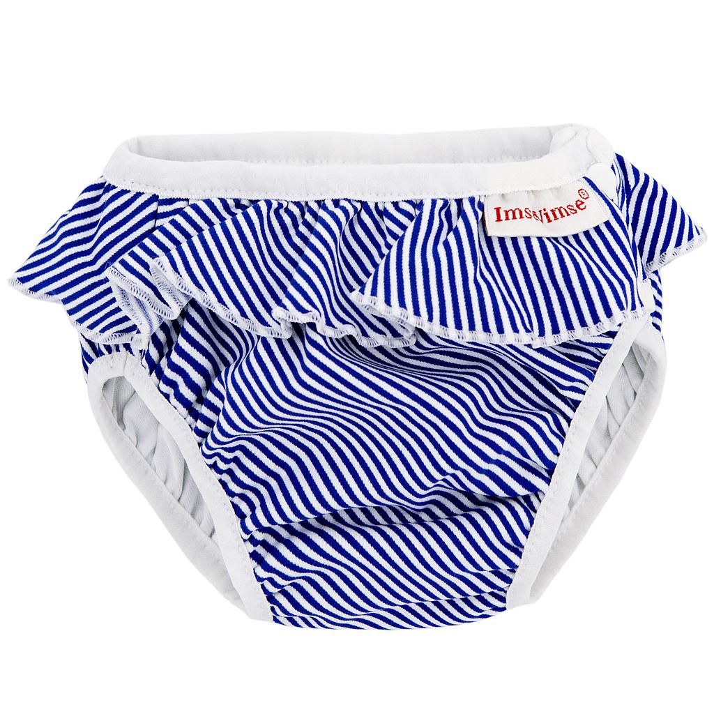 BAÑADOR PAÑAL AZUL RAYAS T.L
