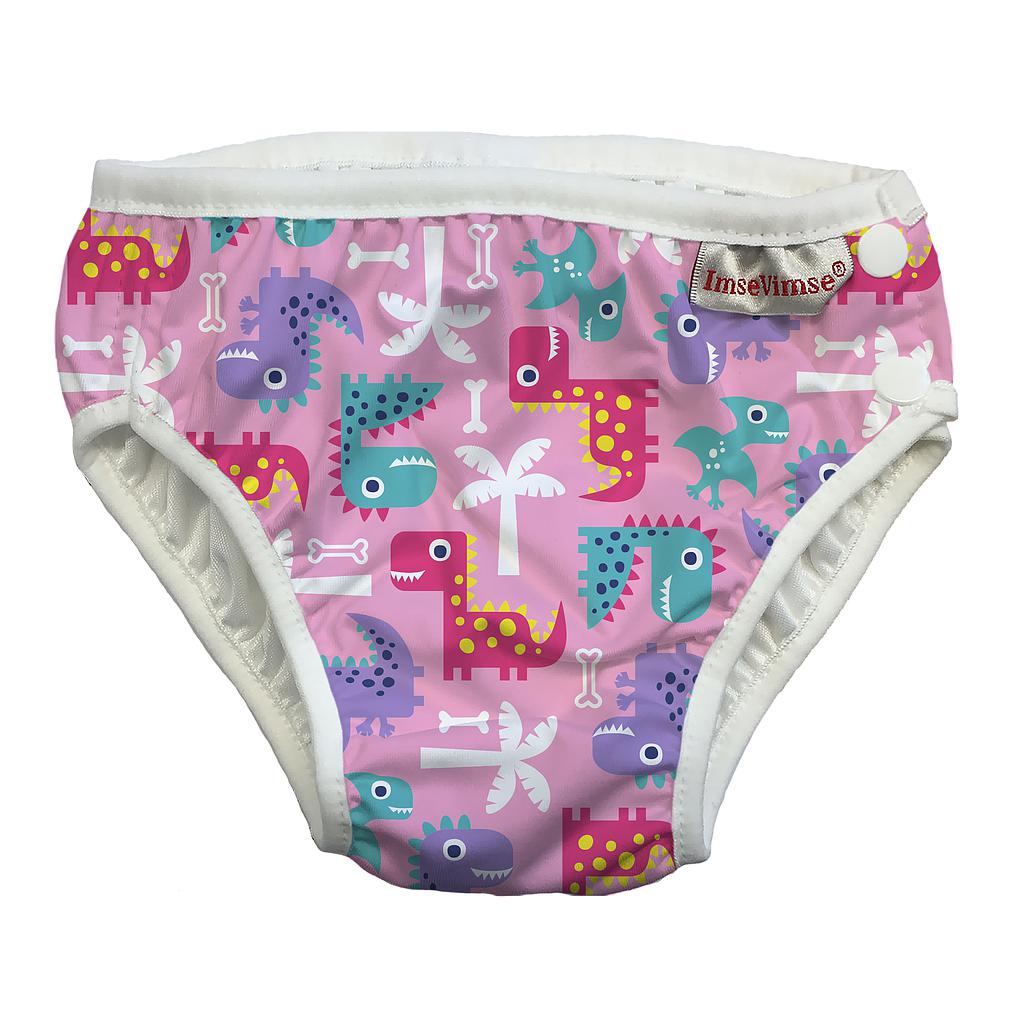 BAÑADOR PAÑAL ROSA DINO T.XL