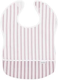 BABERO PLASTIFICADO CUADRADO DENIM ROSA/