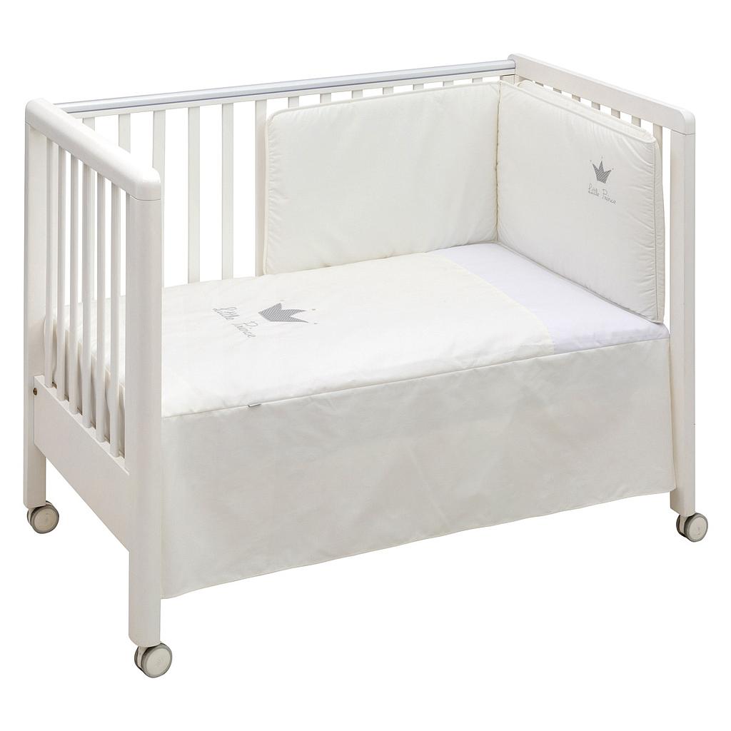 COLCHA+PROTECTOR CUNA 60 CROWN BEIG