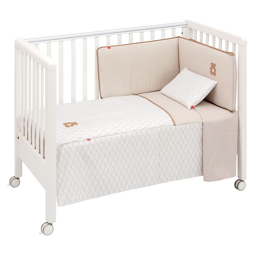 JGO. 5 PZAS CUNA 60 BE ROMBO BEIG