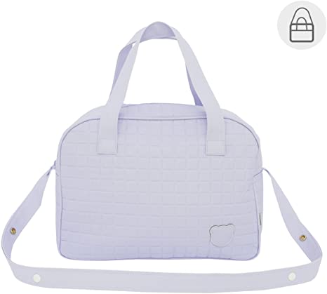 BOLSO MATERNAL MALETIN GOFRE CELESTE