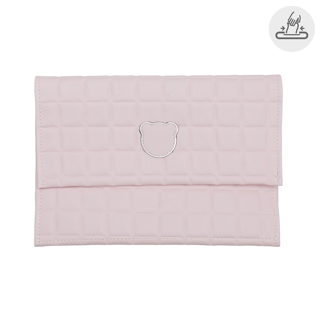 PORTATOALLITAS GOFRE ROSA 13X22CM