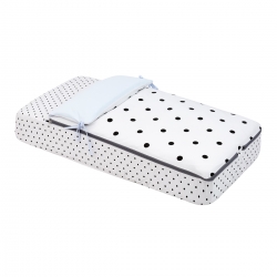 SACO DE CUNA 60 BE DOTS CELESTE