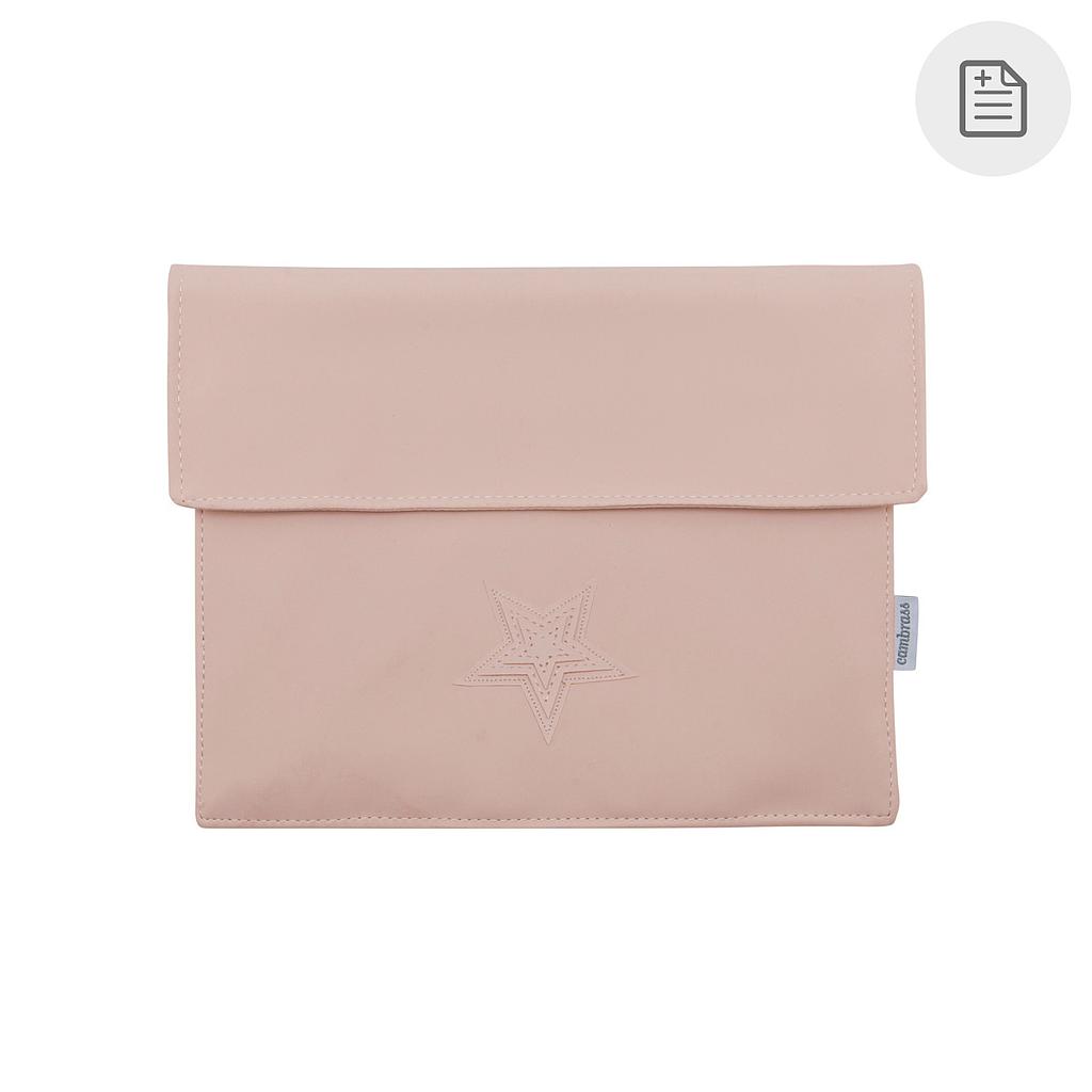 PORTADOCUMENTOS MATE ROSA 17X25CM