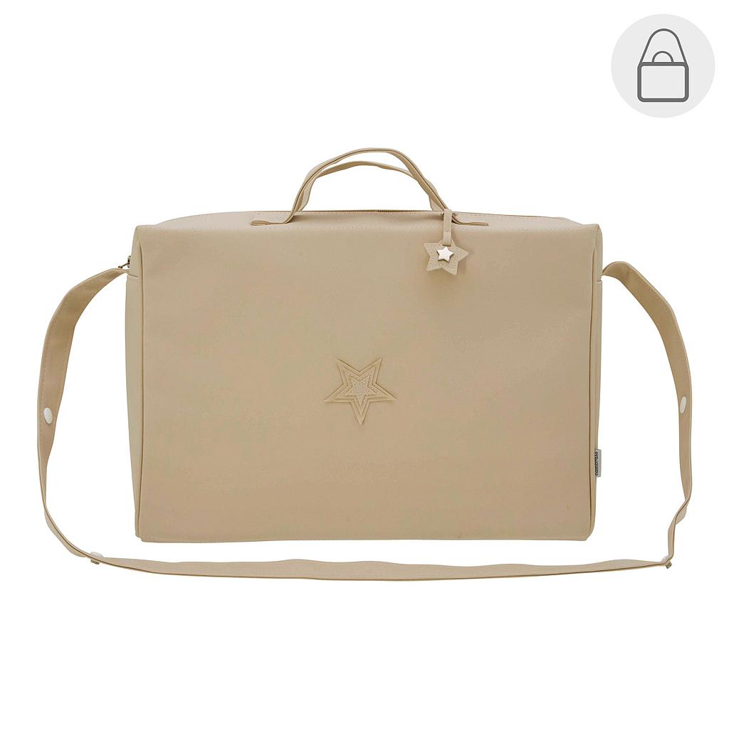 BOLSO MATERNAL TABELA MATE CAMEL