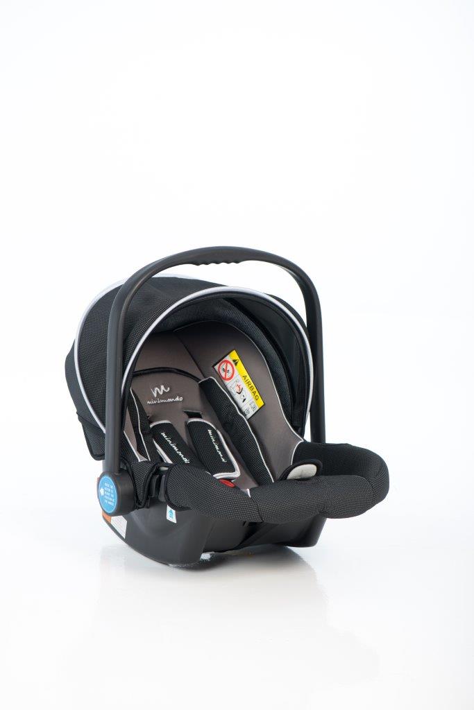 PORTABEBE PROTEO GR.0+ NEGRO/GRIS