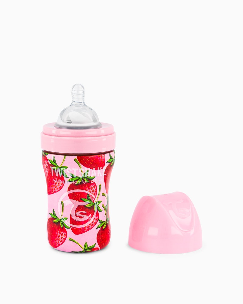 BIBERON ACERO ANTICOL.260ML STRAWBERRY +2M