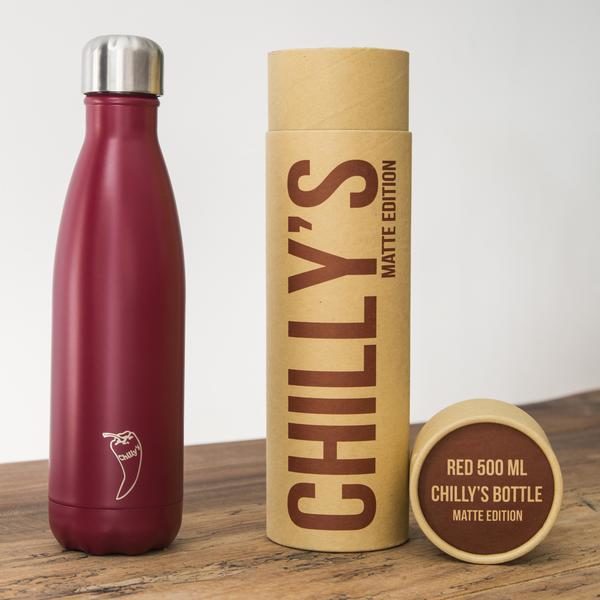 BOTELLA CHILLY'S 500ML MATE ROJO