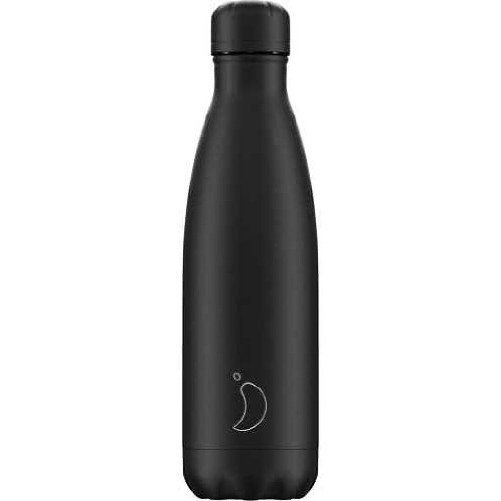 BOTELLA CHILLY'S 500ML MATE TOTAL NEGRO