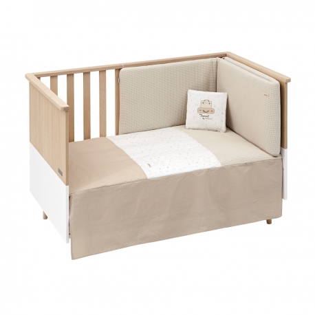 COLCHA+PROTECTOR I/V CUNA 60 SKY BEIGE