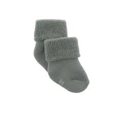 JUEGO 3 CALCETINES PARA BEBE LISO GRIS T.17-18