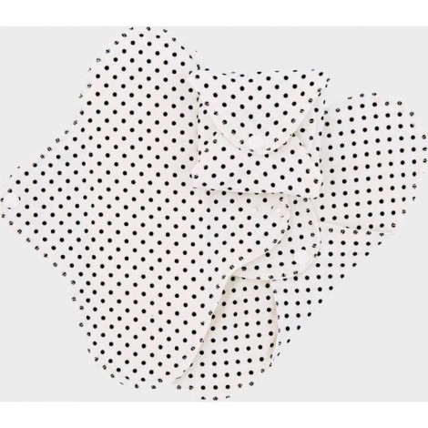 SALVASLIP BLANCA&amp;LUNAR NEGRO ALGODON ORGANICO 3 UNDS