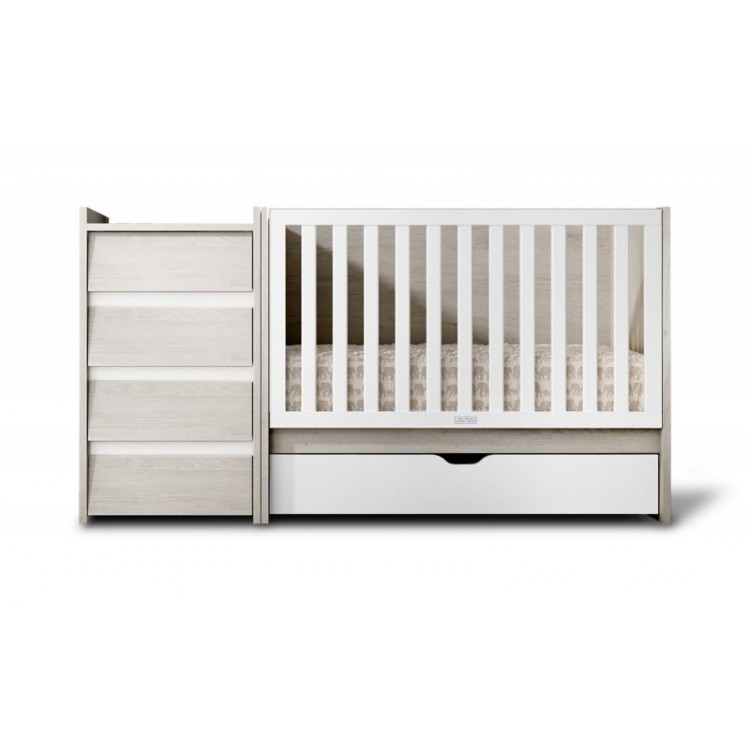 MINI COMBI ROBLE NORDICO/BLANCO MATE