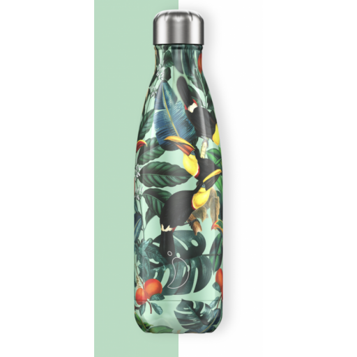 BOTELLA INOX CHILLY'S 500ML TROPICAL TOUCAN