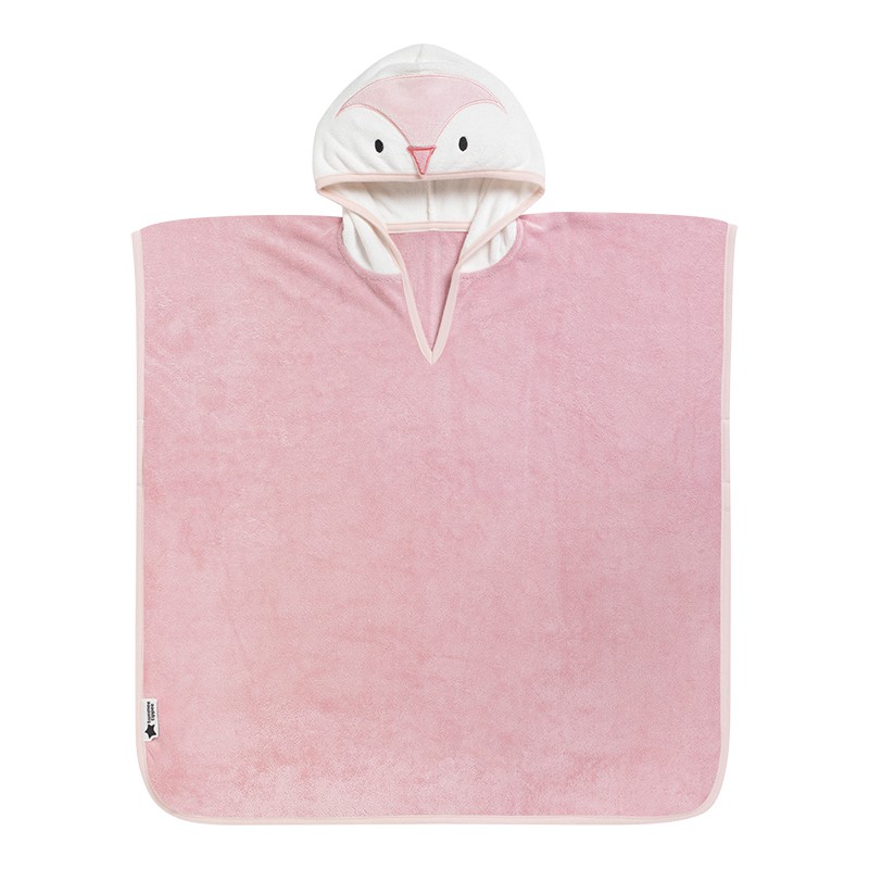 TOALLA PONCHO ROSA