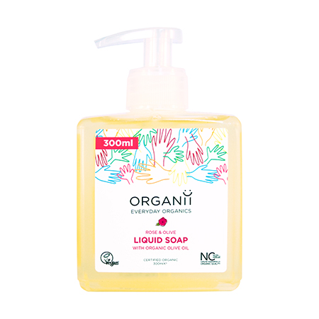 JABON LIQUIDO ORGANII ROSAS 300ML