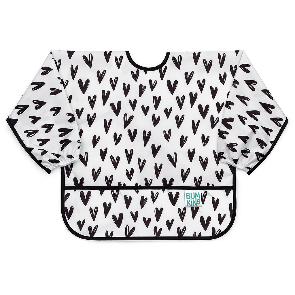 BUMKINS BABERO CON MANGAS 6-24M CORAZONES