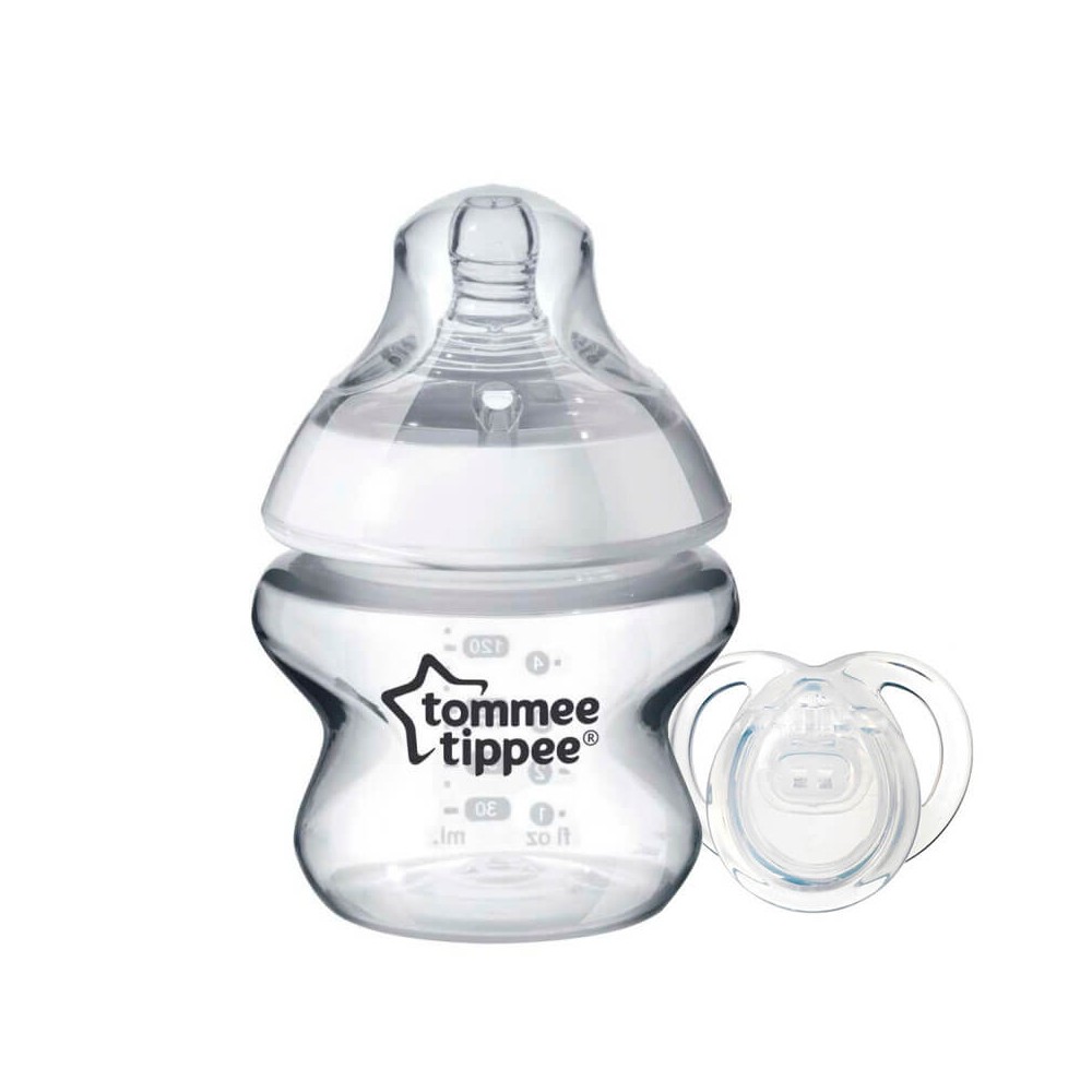 BIBERON CTN 150ML&amp;CHUPETE RECIEN NACIDO +0M