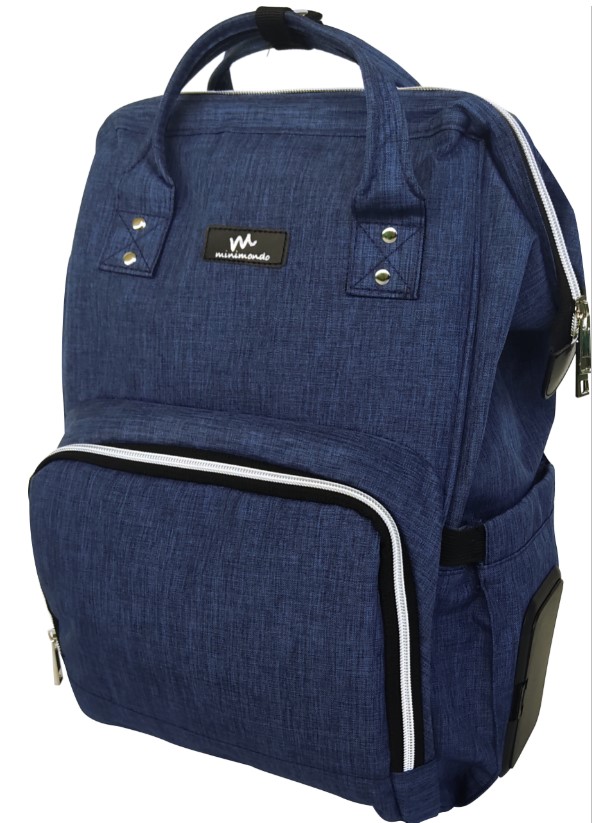 BOLSO MOCHILA MOMMYBAG BLUE MELANGE
