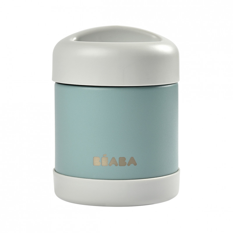 TERMO INOX SOLIDOS 300ML GRIS CLARO/EUCALIPTO