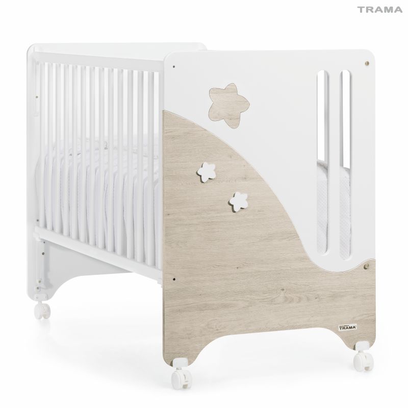 CUNA COLECHO 120X60 CIELO BLANCO MATE/ROBLE CASTELLO