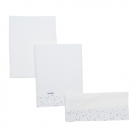 SABANA MINICUNA 3PCS ASTRA GRIS