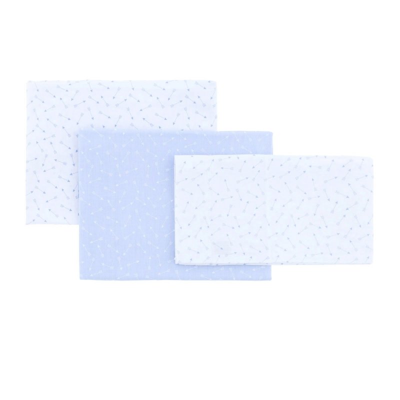 SABANA CUNA 3 PCS (CUNA 60) 100X165 CM BE ZOE CELESTE