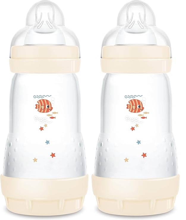 MAM PACK 2 BIBERONES ANTI COLIC +2M 260ML NEUTRO