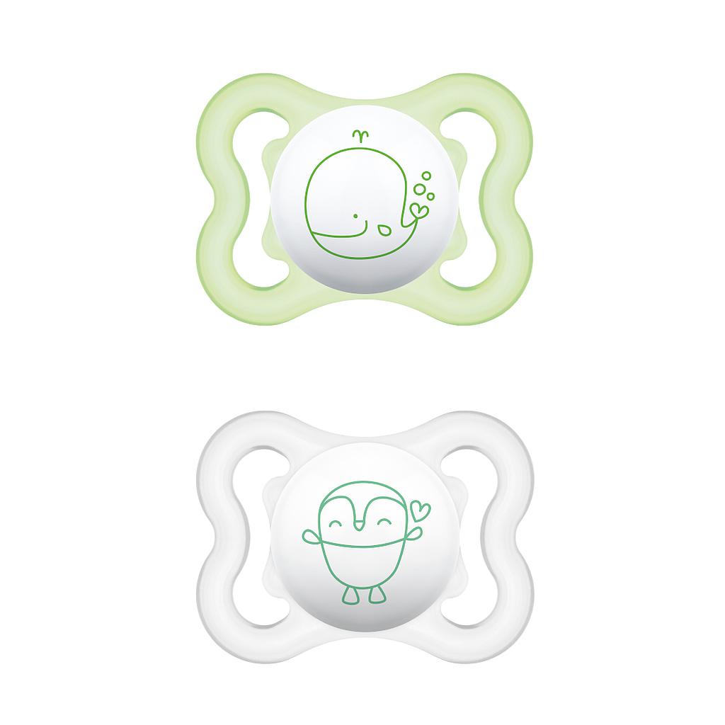 MAM CHUPETE AIR SILICONA 0M+ 2UNDS Neutro