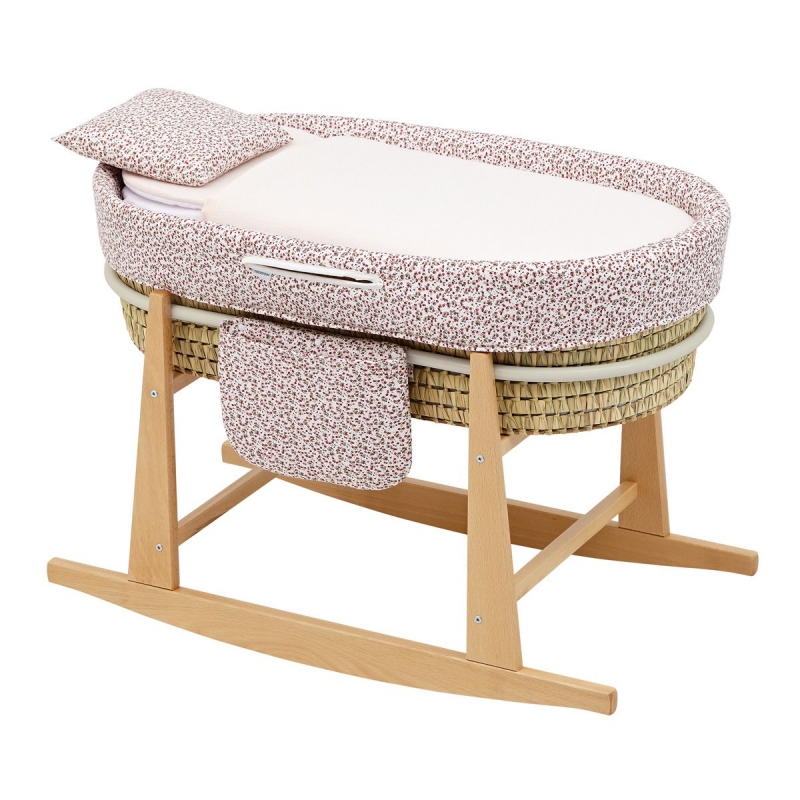 CAPAZO ACOLCHADO BEBE MIO CUCO BOSTON ROSA/FLORES +PATAS BALANCIN