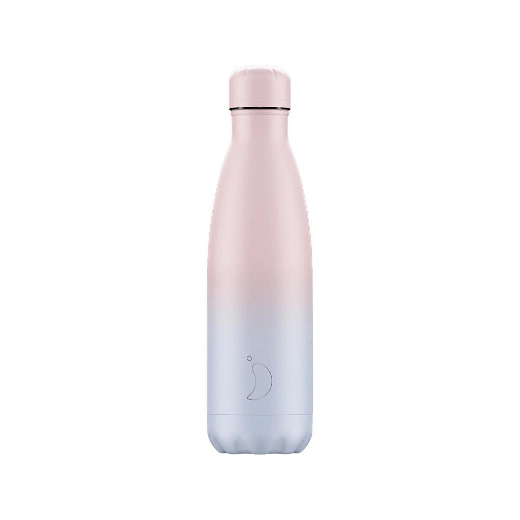 BOTELLA INOX CHILLY'S 500ML GRADIENT BLUSH AZUL/ROSA