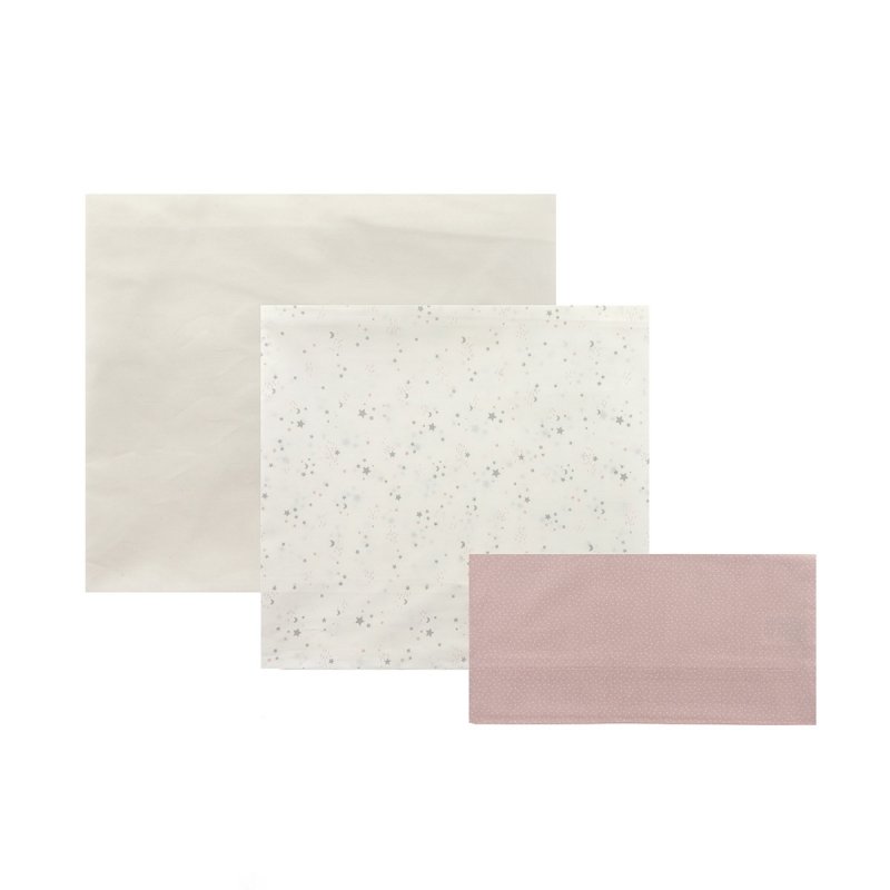 SABANA CUNA 70 3PCS 120X180 SKY ROSA