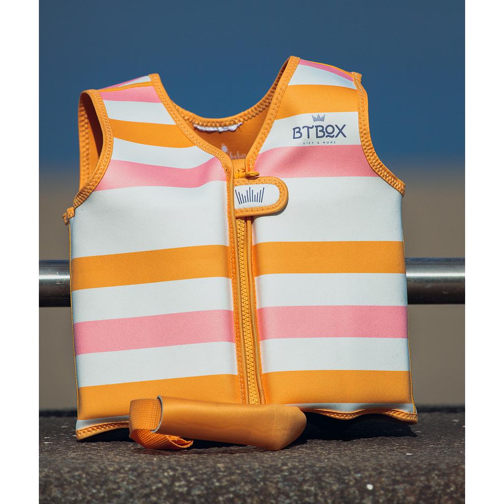 CHALECO FLOTADOR FLOTADOR SUMMER CORAL/MOSTAZA 14-20KG TALLA S