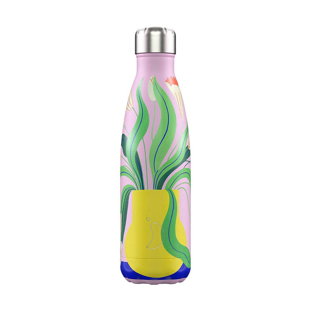 BOTELLA CHILLY'S 500ML ARTIST WIGGLING FLOWERS