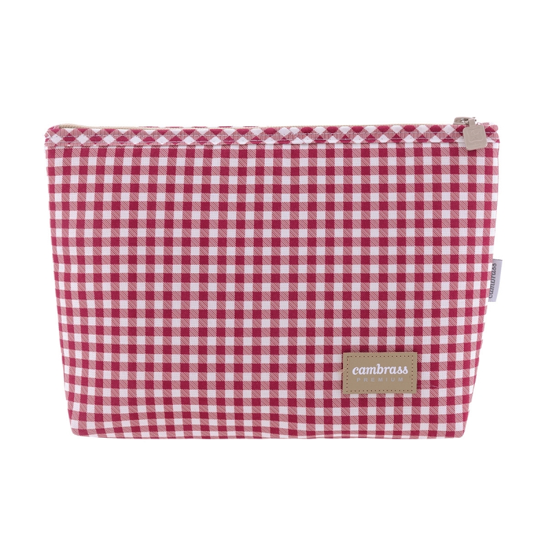 BOLSO ASEO VICHY ROJO