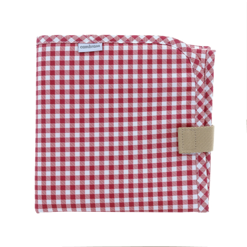 CAMBIADOR VESTIDOR 40X60X1CM VICHY ROJO