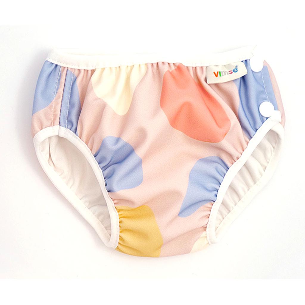 BAÑADOR PAÑAL FORMAS ROSA T.S