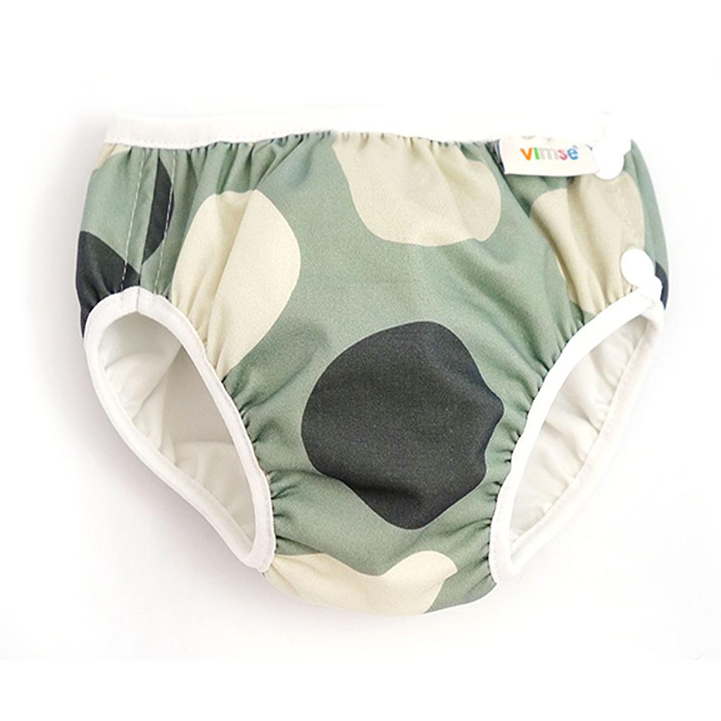 BAÑADOR PAÑAL FORMAS VERDE T.L